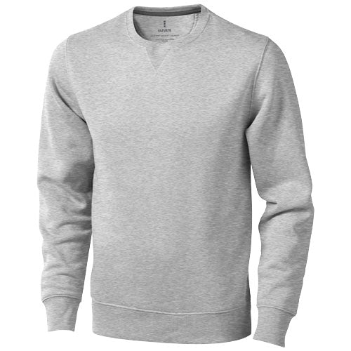 Graues Surrey Sweatshirt Unisex, individuell gestaltbar, Werbeartikel bei Signalshop.de, ideal als Werbegeschenk.