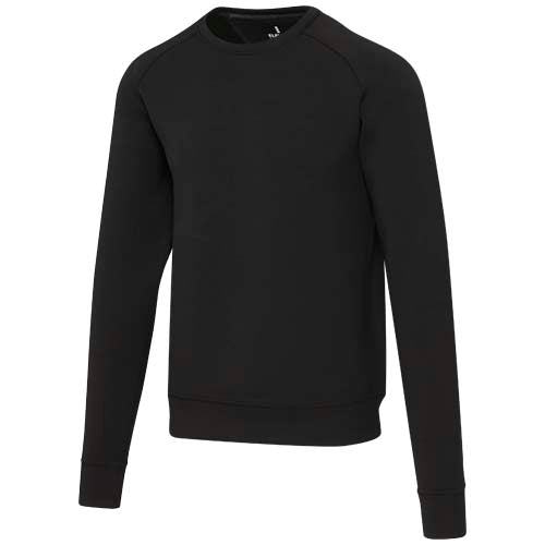 Schwarzer Yukon Sportpullover aus Interlock-Strick, unisex, individuell mit Logo gestaltbar, Signalshop.de Werbeartikel.