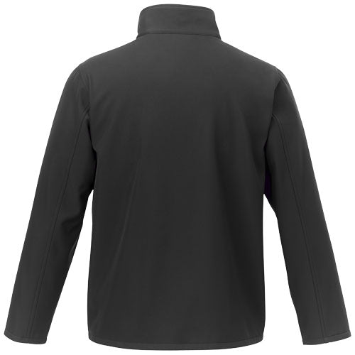 Schwarze Orion Softshelljacke für Herren, individuell mit Logo gestaltbar, Signalshop.de Werbeartikel.