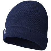 Blaue Hale Polylana® Strickmütze, nachhaltig, individuell bedruckbar, idealer Werbeartikel von Signalshop.de.