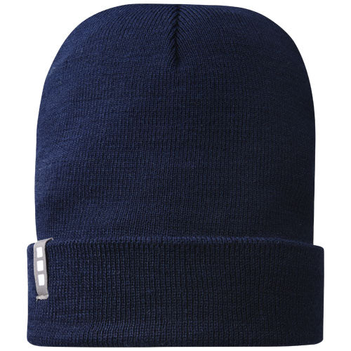 Hale Polylana® Strickmütze in Dunkelblau von Signalshop.de, nachhaltige Kopfbedeckung, individuell gestaltbar als Werbeartikel.