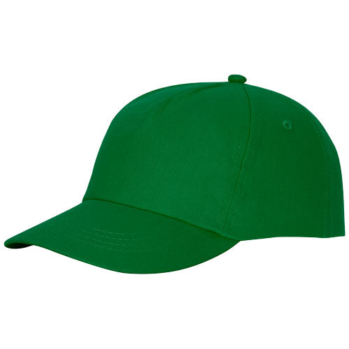 Grüne 5-Panel-Kappe Feniks mit individueller Gestaltung von Signalshop.de, ideal als Werbeartikel oder Giveaway.