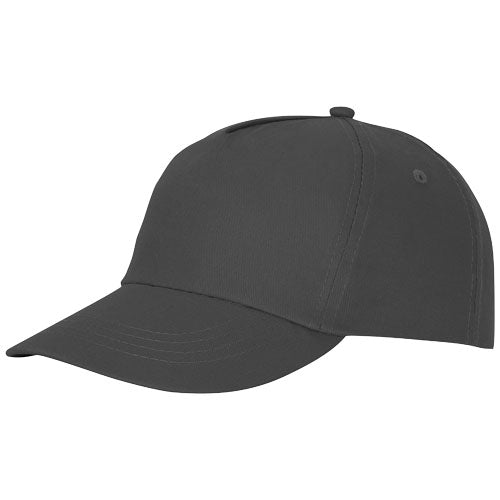 Feniks 5-Panel-Kappe in Schwarz, individuell gestaltbar mit Logo, ideal als Werbeartikel von Signalshop.de.