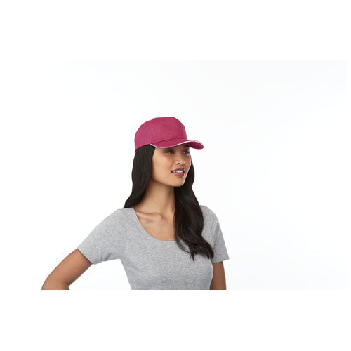 Rosa Styx-Kappe mit 5 Segmenten und Sandwichschirm, individuell gestaltbar, erhältlich bei Signalshop.de für Werbeartikel, Werbegeschenke, Werbemittel, Giveaway.