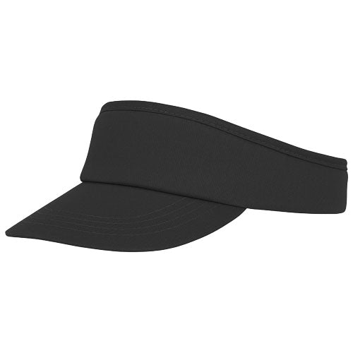 Schwarze Hera Schirmmütze aus Stoff, ideal als individuell bedruckbarer Werbeartikel von Signalshop.de.