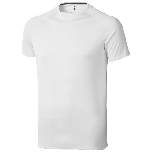 Weißes Niagara Cool-fit T-Shirt für Herren, individuell gestaltbar mit Logo, erhältlich bei Signalshop.de, ideal als Werbeartikel.