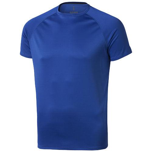 Blaues Niagara Cool-fit T-Shirt für Herren, individuell bedruckbar, ideal als Werbeartikel bei Signalshop.de.
