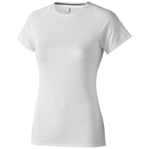 Wei
fes Niagara Cool-fit T-Shirt f52r Damen, saugf28hig und individuell bedruckbar, Signalshop.de Werbeartikel.