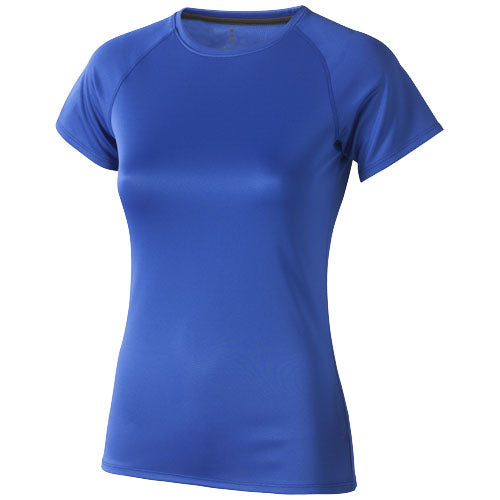 Blaues Niagara Cool-fit T-Shirt für Damen von Signalshop.de, individuell bedruckbar, ideal als Werbeartikel.
