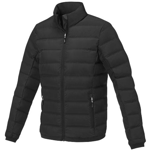 Schwarze Macin Daunenjacke für Damen, recycelt, individuell mit Logo bedruckbar, erhältlich bei Signalshop.de; Werbeartikel, Werbegeschenke, Werbemittel, Giveaway.