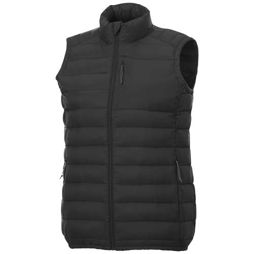 Schwarzer Pallas Bodywarmer aus recyceltem Material, individuell gestaltbar, Signalshop.de Werbeartikel.