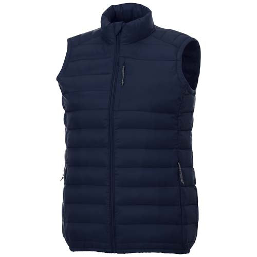 Pallas recycelter wattierter Bodywarmer für Damen in Dunkelblau, individuell mit Logo bei Signalshop.de als Werbeartikel.