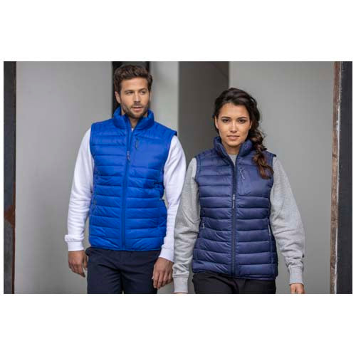 Pallas recycelter wattierter Damen-Bodywarmer, isoliert, individualisierbar mit Logo, von Signalshop.de als Werbeartikel.