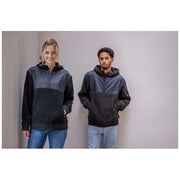 Evans Sherpa Fleecepullover Unisex, schwarz, recycelt, individuell mit Logo bedruckbar bei Signalshop.de, Werbeartikel, Giveaways.