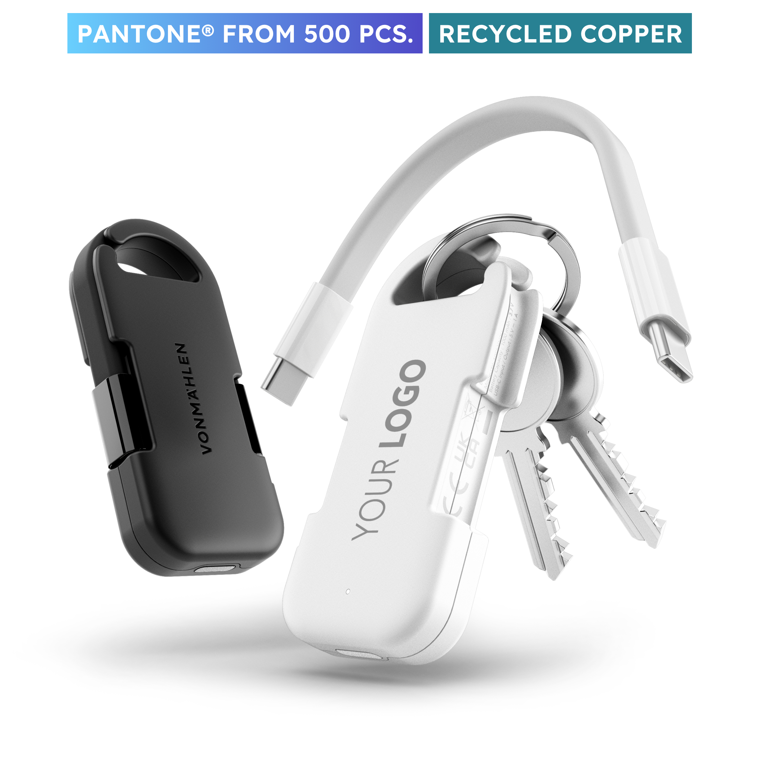 EVERGREEN GO- Powerbank Schlüsselanhänger 1000 mAh