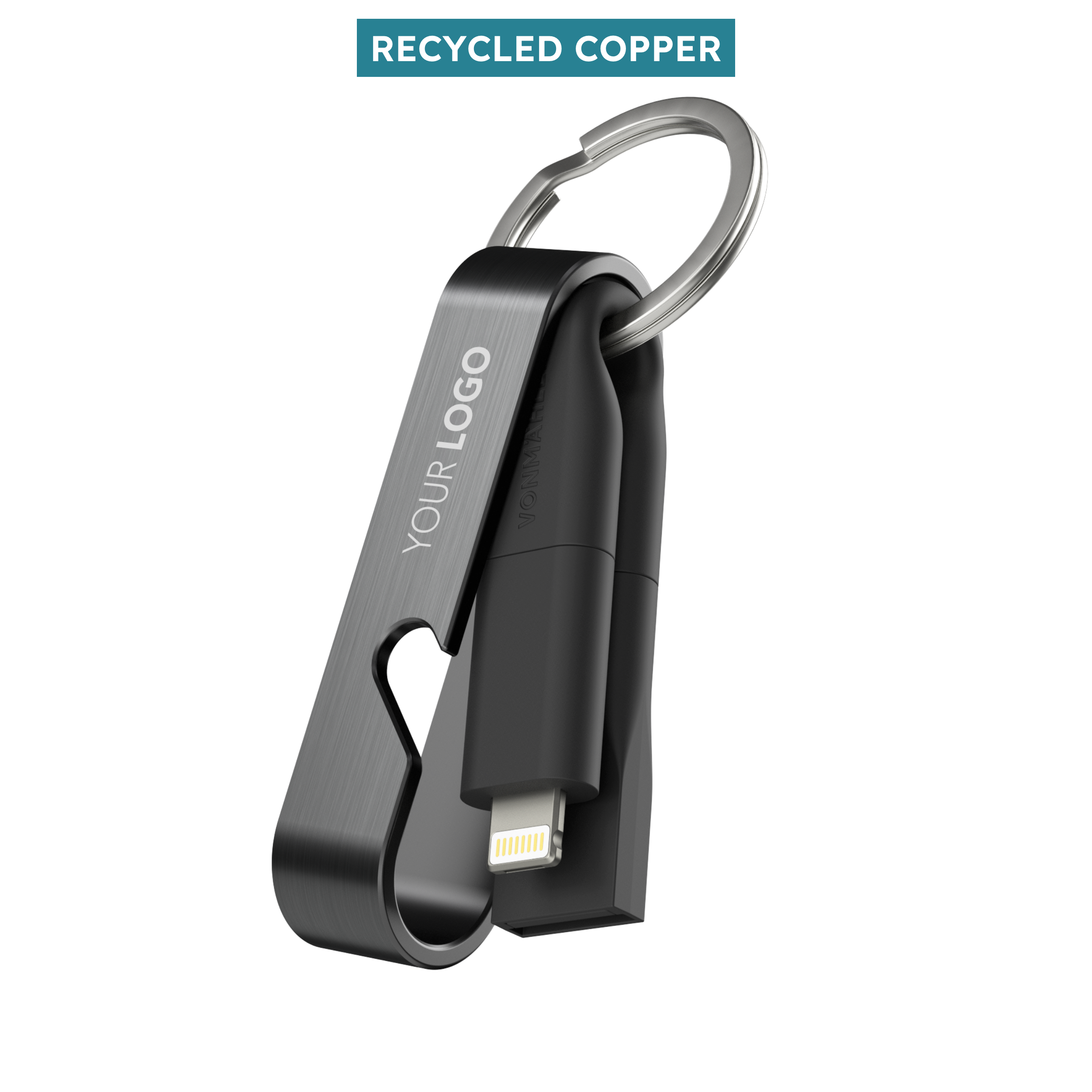 HIGH SIX - 6-in-1 Ladekabel mit Logo