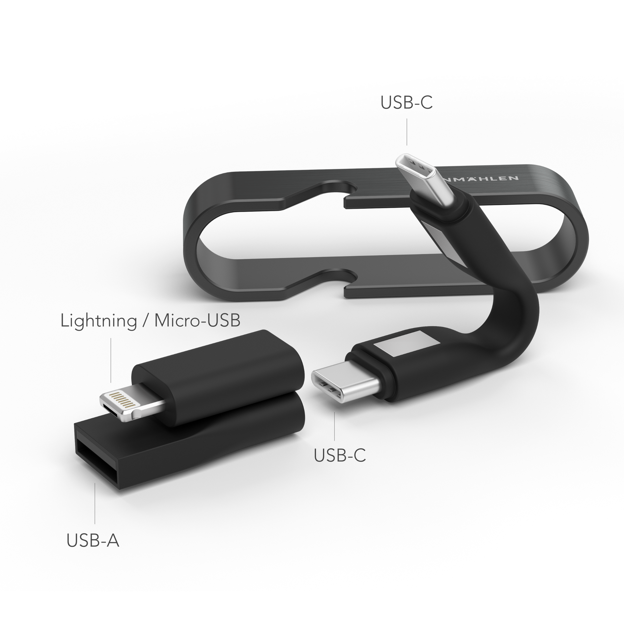 HIGH SIX - 6-in-1 Ladekabel mit Logo