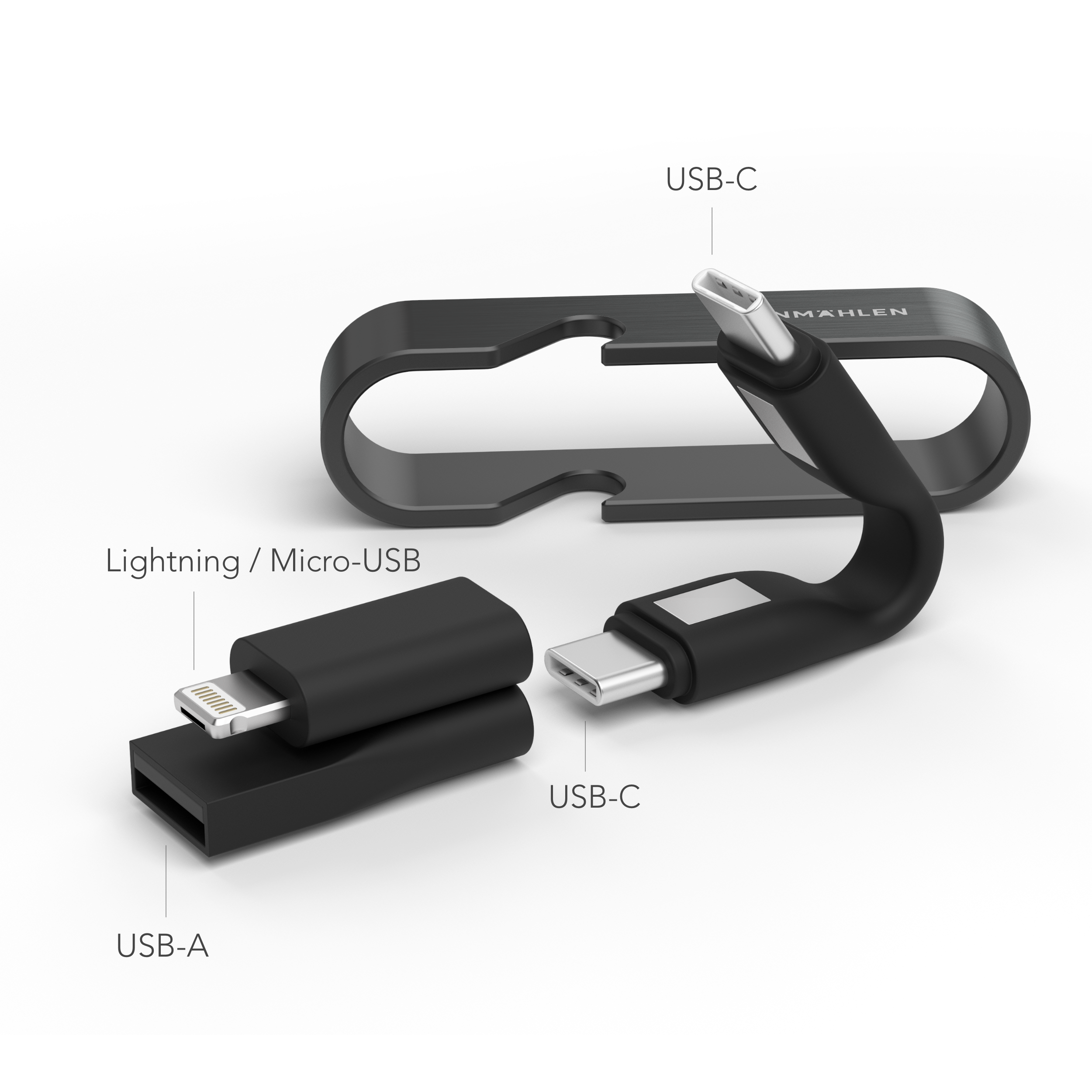 HIGH SIX - 6-in-1 Ladekabel mit Logo