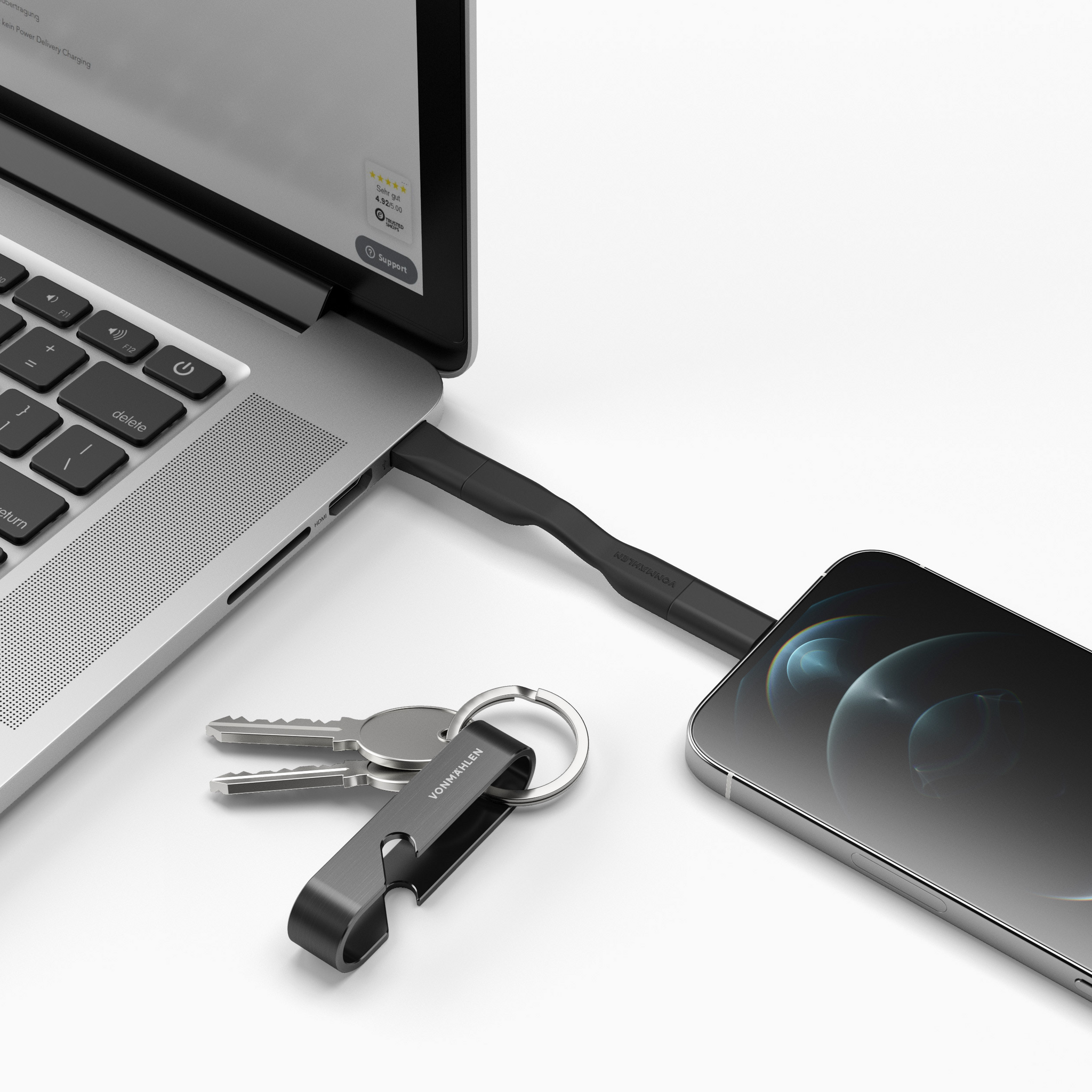 HIGH SIX - 6-in-1 Ladekabel mit Logo