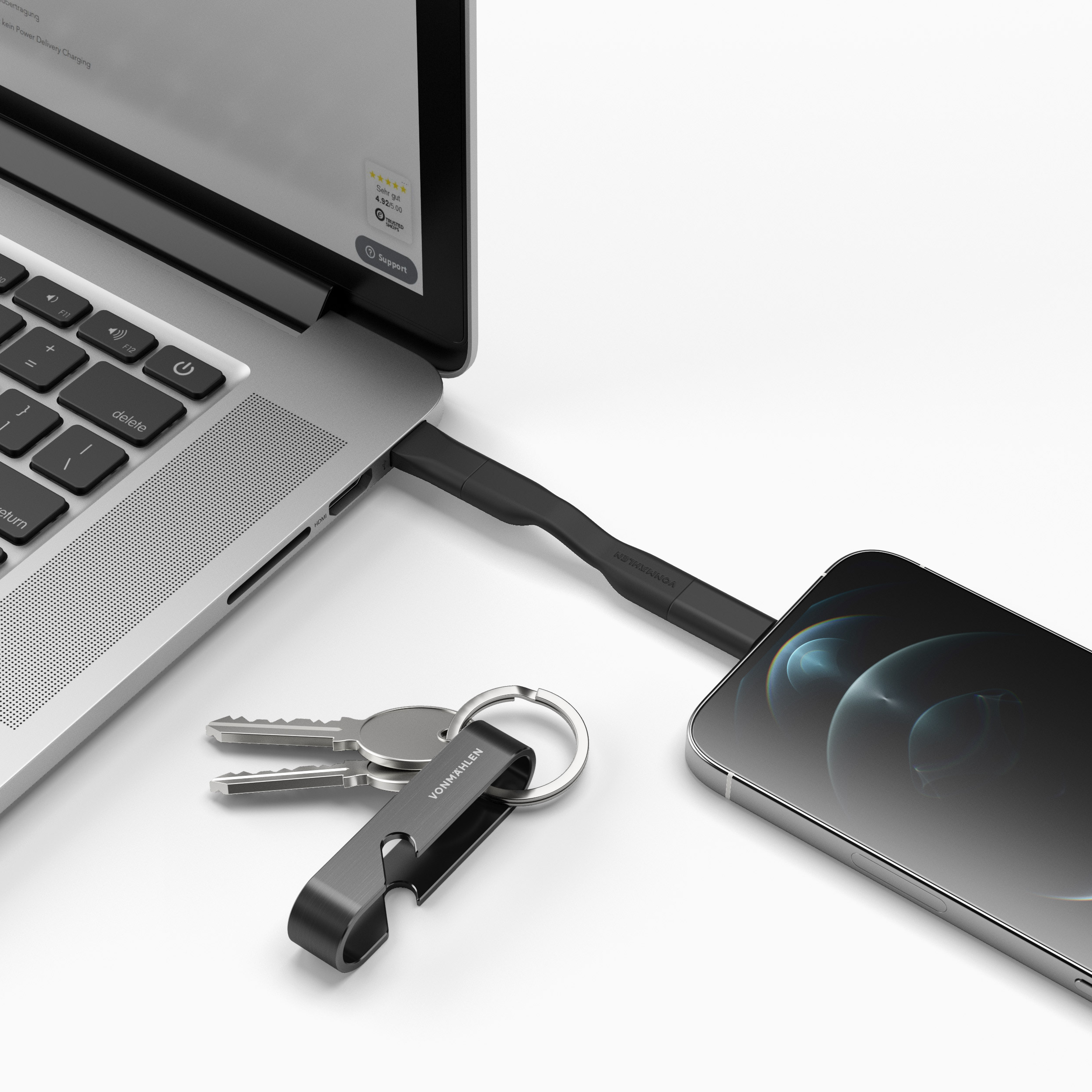 HIGH SIX - 6-in-1 Ladekabel mit Logo