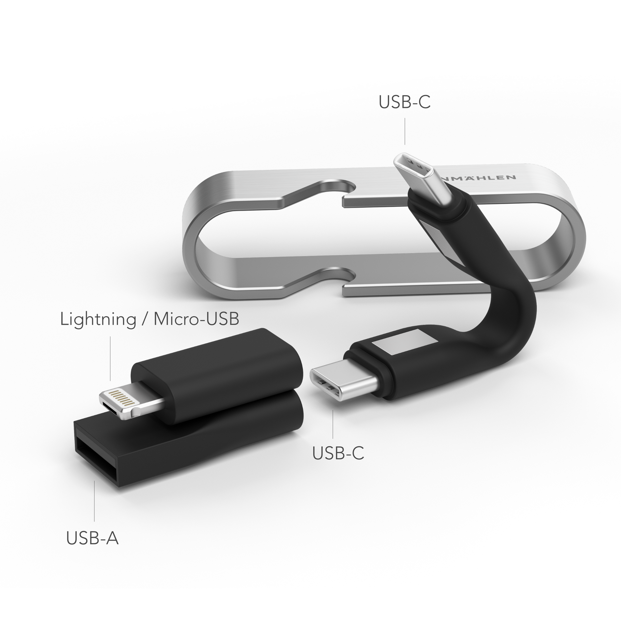 HIGH SIX - 6-in-1 Ladekabel mit Logo