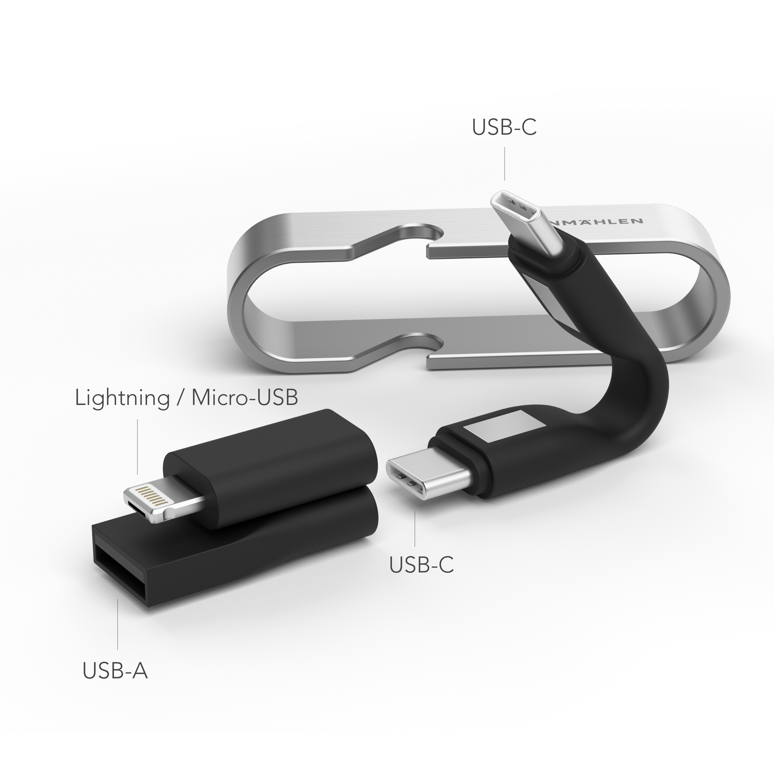HIGH SIX - 6-in-1 Ladekabel mit Logo