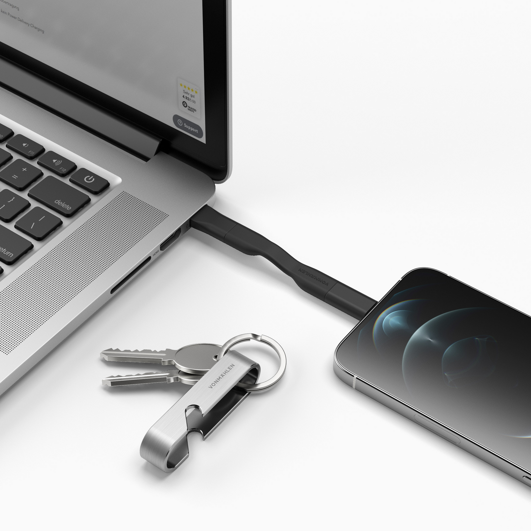 HIGH SIX - 6-in-1 Ladekabel mit Logo
