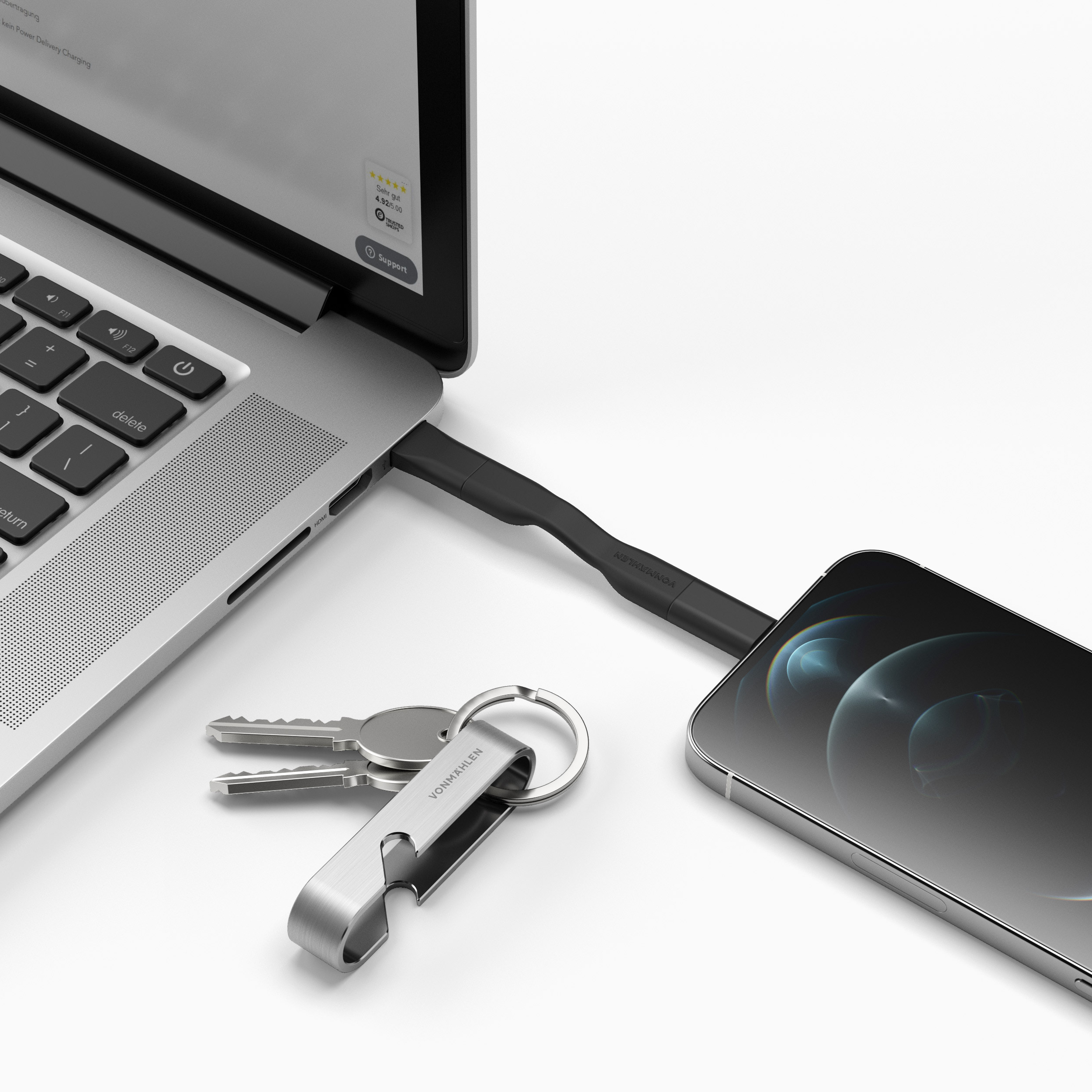 HIGH SIX - 6-in-1 Ladekabel mit Logo