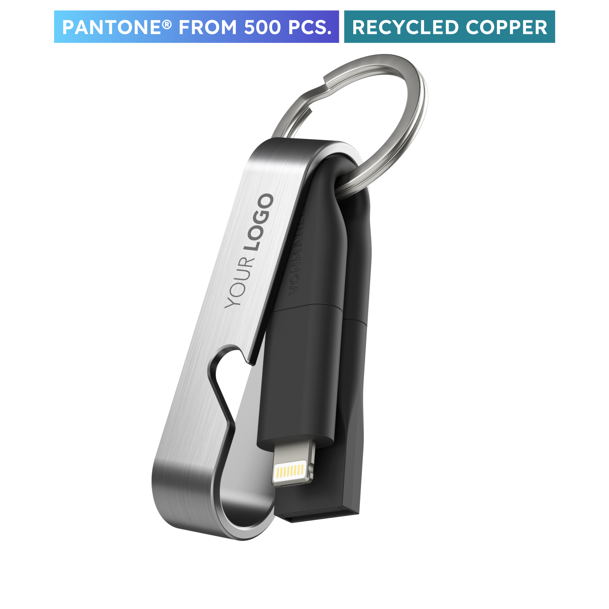 HIGH SIX - 6-in-1 Ladekabel mit Logo