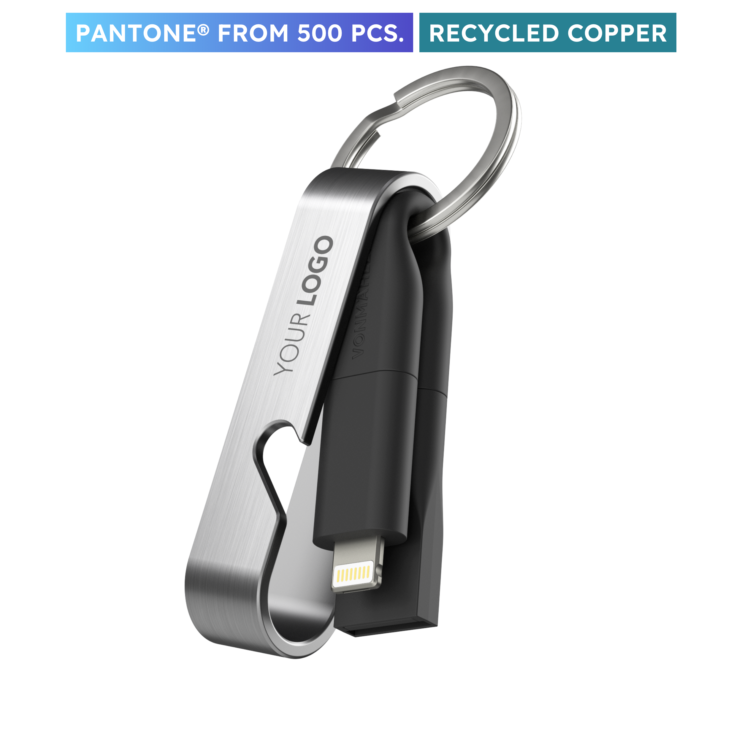 HIGH SIX - 6-in-1 Ladekabel mit Logo