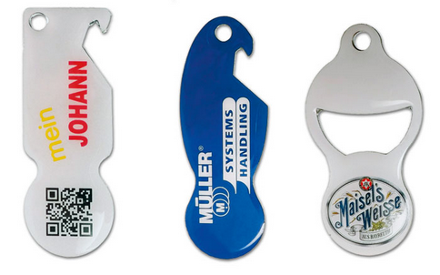 Flaschenöffner Einkaufswagenchip JOHANN