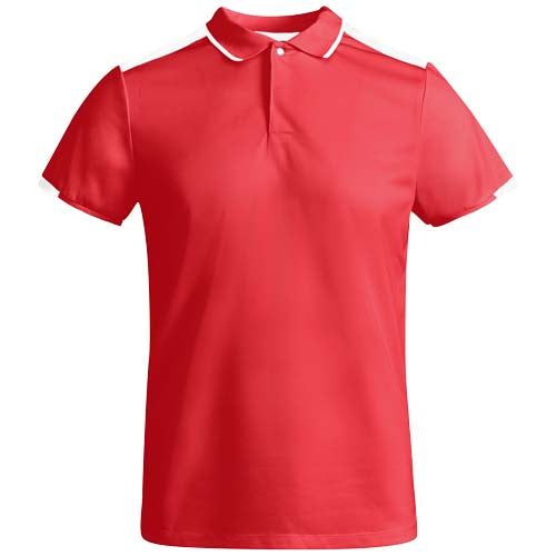 Rotes Tamil Sport Poloshirt für Kinder, Funktionspolo, individuell bedruckbar, Signalshop.de Werbeartikel