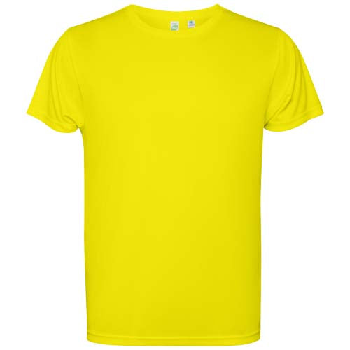 Gelbes Estoril T-Shirt für Kinder von Roly, individuell bedruckbar, erhältlich bei Signalshop.de; Werbeartikel, Werbegeschenke, Werbemittel, Giveaway.
