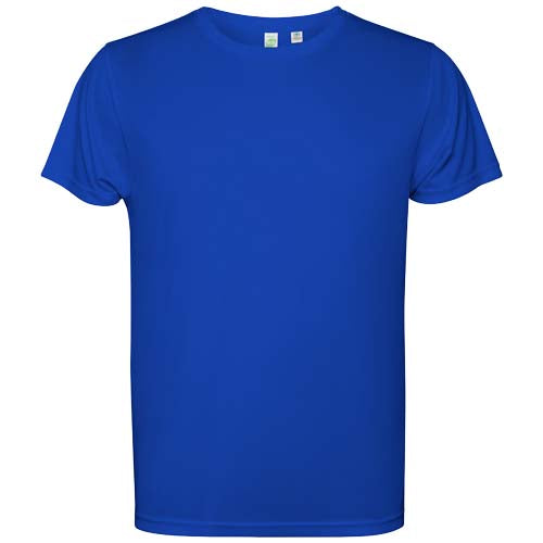 Blaues Estoril T-Shirt für Kinder, individuell bedruckbar, erhältlich bei Signalshop.de, ideal als Werbeartikel.