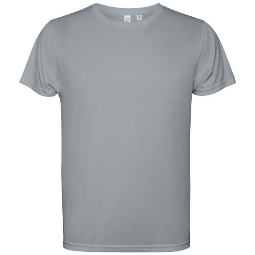 Graues Estoril T-Shirt für Kinder von Roly, individuell gestaltbar mit Logo, erhältlich bei Signalshop.de als Werbeartikel.