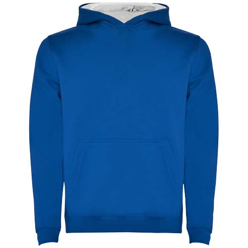 Blauer Urban Kapuzenpullover fr Kinder, individuell bedruckbar mit Logo, erhaltlich bei Signalshop.de, Werbeartikel.