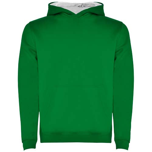 Grüner Urban Kinder-Kapuzenpullover von Roly, individuell gestaltbar mit Logo, erhältlich bei Signalshop.de, Werbeartikel.