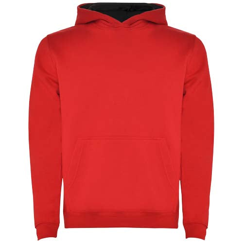 Roter Urban Kapuzenpullover für Kinder von Signalshop.de, individuell gestaltbar, ideal als Werbeartikel.