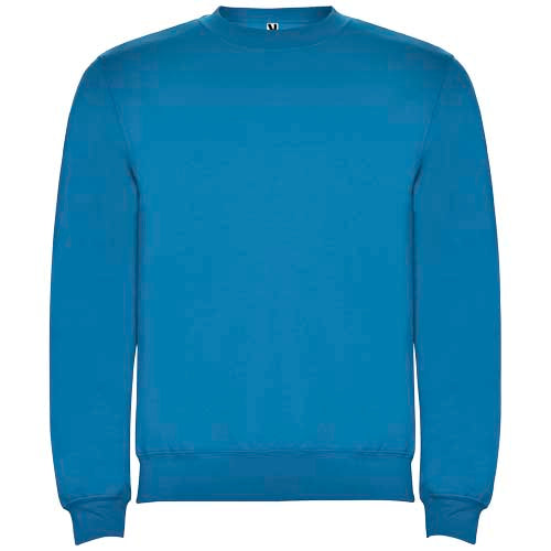 Blaues Clasica Sweatshirt für Kinder, individuell bedruckbar, erhältlich bei Signalshop.de als Werbeartikel.