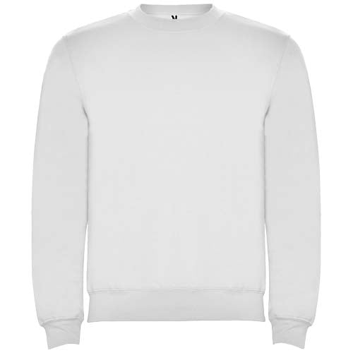 Weißes Clasica Sweatshirt für Kinder, Rundhalsausschnitt, individuell bedruckbar auf Signalshop.de; Werbeartikel, Werbegeschenke, Werbemittel, Giveaway.