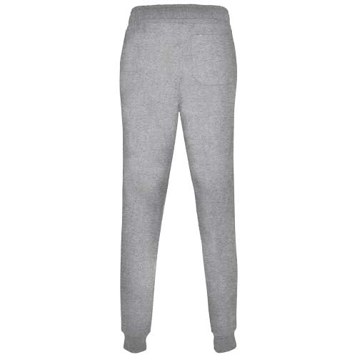 Graue Adelpho Kinderhose aus Baumwolle, individuell mit Logo gestaltbar, bei Signalshop.de als Werbeartikel.