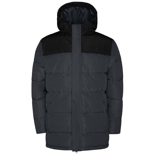 Tallin Steppjacke für Kinder, schwarz-grau, individuell mit Logo bedruckbar, Signalshop.de Werbeartikel.