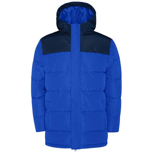 Blaue Tallin Steppjacke für Kinder, individuell mit Logo bedruckbar bei Signalshop.de. Perfekt als Werbeartikel, Werbegeschenk, Werbemittel oder Giveaway.