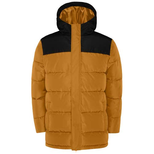 Tallin Steppjacke für Kinder in Gelb-Schwarz, individuell gestaltbar mit Logo bei Signalshop.de, idealer Werbeartikel.