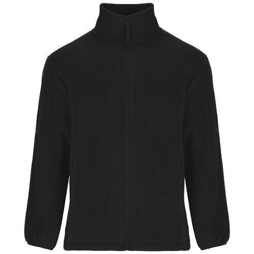 Schwarze Artic Fleecejacke für Kinder von Roly, individuell mit Logo gestaltbar, erhältlich bei Signalshop.de. Werbeartikel, Werbegeschenke, Werbemittel, Giveaway.