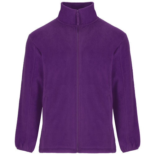 Lila Artic Fleecejacke für Kinder von Roly, individuell gestaltbar mit Logo, erhältlich bei Signalshop.de als Werbeartikel.