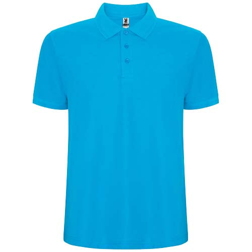 Blaues Pegaso Premium Poloshirt für Kinder von Signalshop.de, individuell bedruckbar, Werbeartikel.