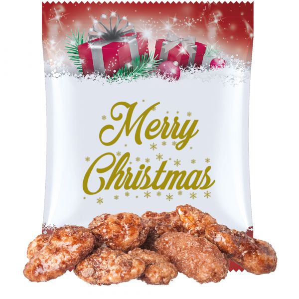 Feuergebrannte Mandeln im Werbetütchen