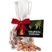 Feuergebrannte Mandeln im Express-Flachbeutel mit Schleife