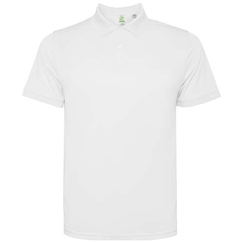 Weißes Tormo Poloshirt für Herren mit Kragen, ideal als Werbeartikel bei Signalshop.de, individuell gestaltbar.